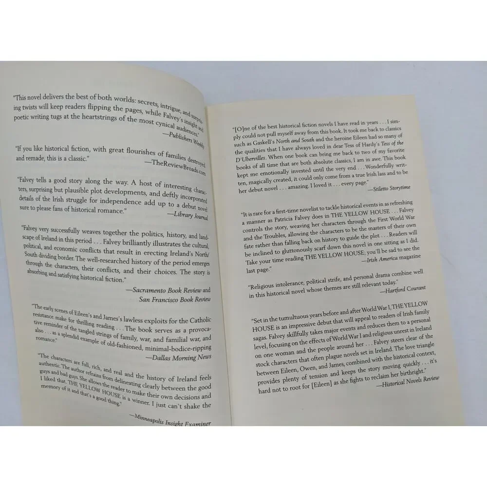 The Yellow House A Novel By Patricia Falvey Best Seller First Trade Edition 2011
